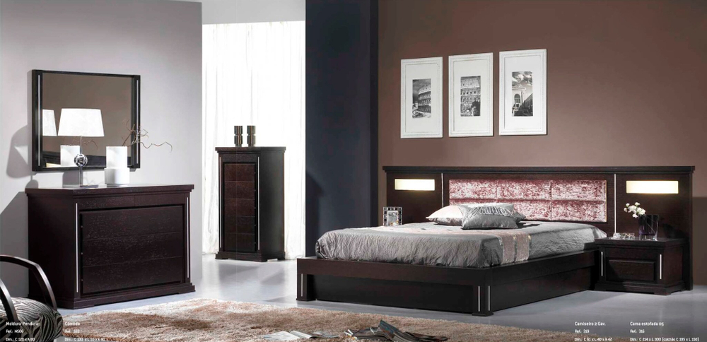 Кровать Safira 316 Wengue IDC