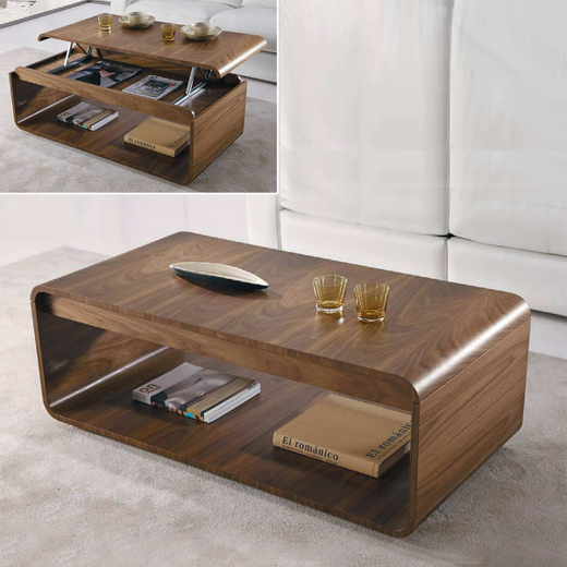 Журнальный стол трансформер 148 Nogal Americano-1 Disemobel