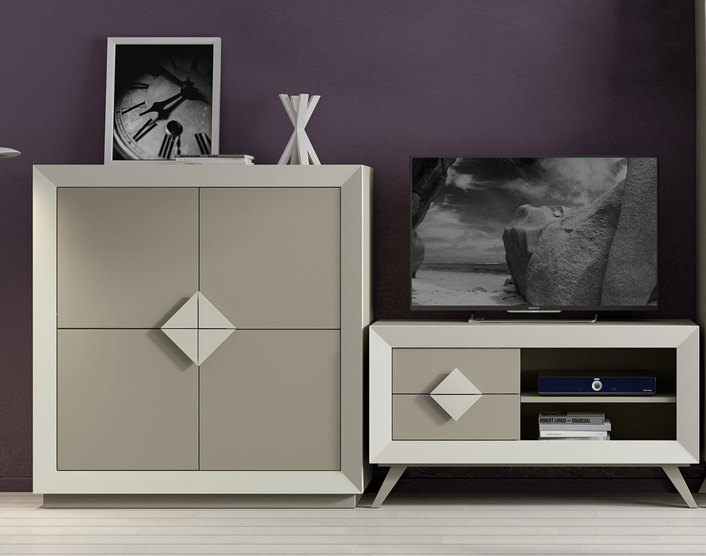 Тумба ТВ Cloe 2013 Beig/Moka Disemobel