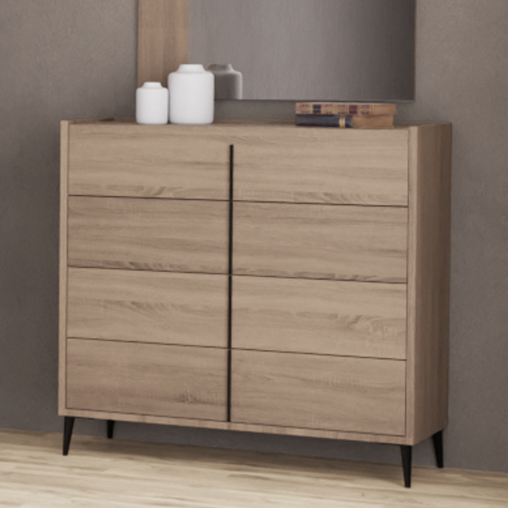 Комод на ножках Line 100 Roble/Antracita Koala Beds