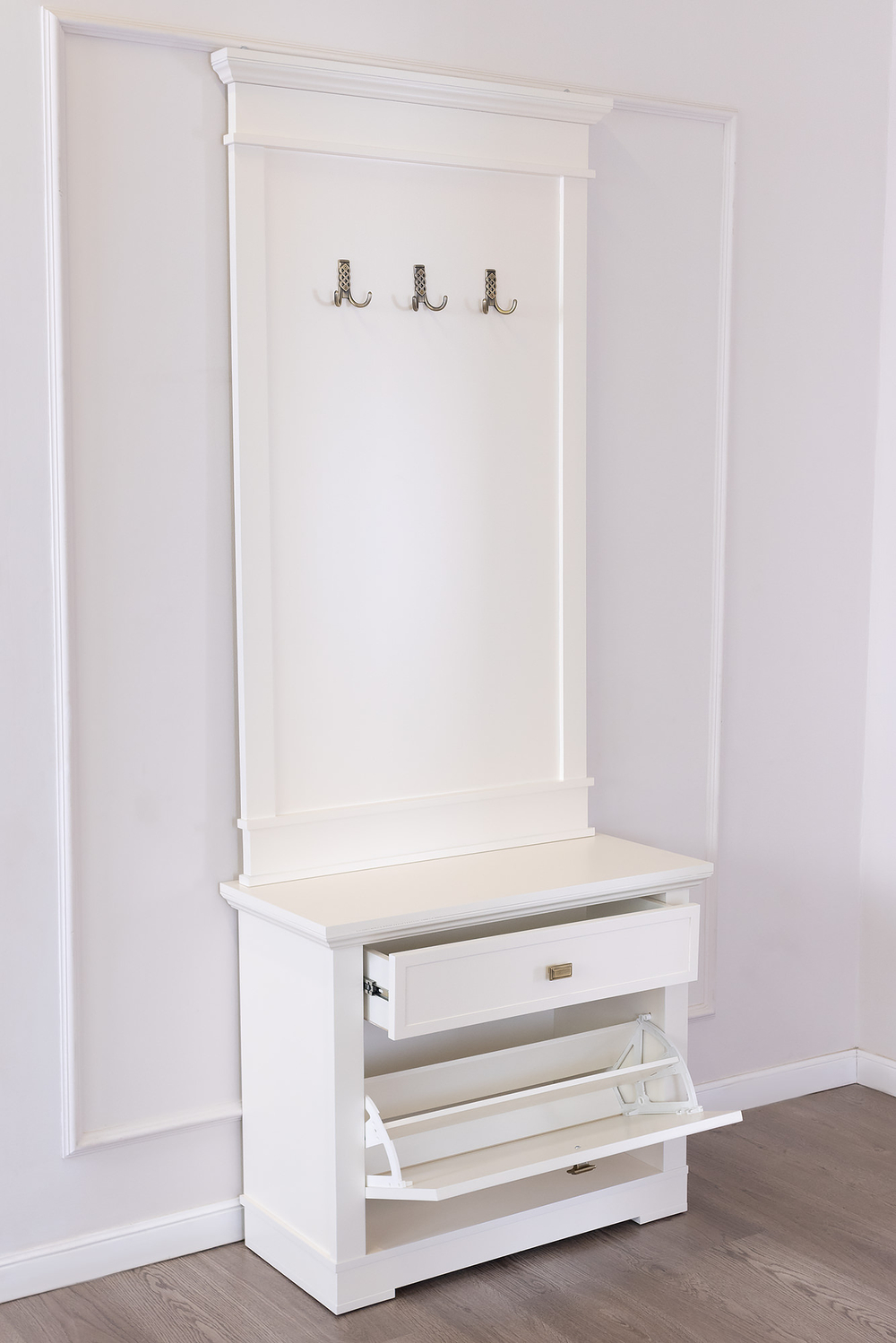 Обувница М2050 Слоновая кость Валенсия