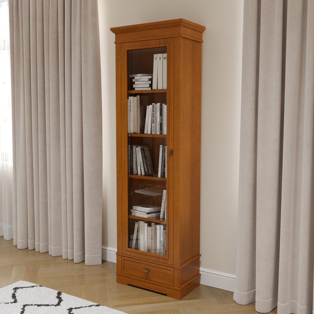 Книжный шкаф 2009 Вишня Валенсия Левый