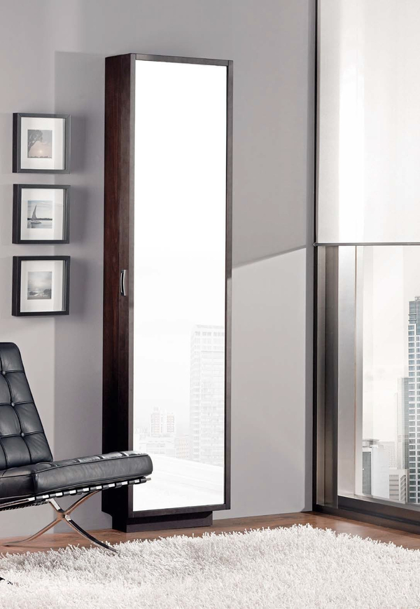 Обувница с зеркалом 214 Wengue-1 Disemobel