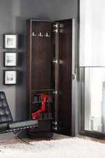 Обувница-вешалка с зеркалом 226 Wengue-1 Disemobel