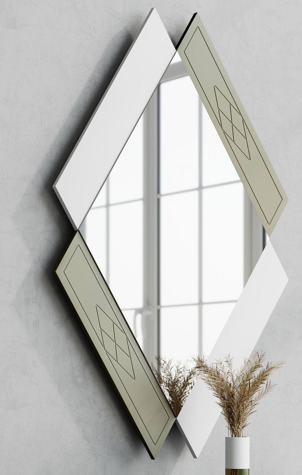 Зеркало Nora 3046.1 Blanco mate/Cuerda Disemobel