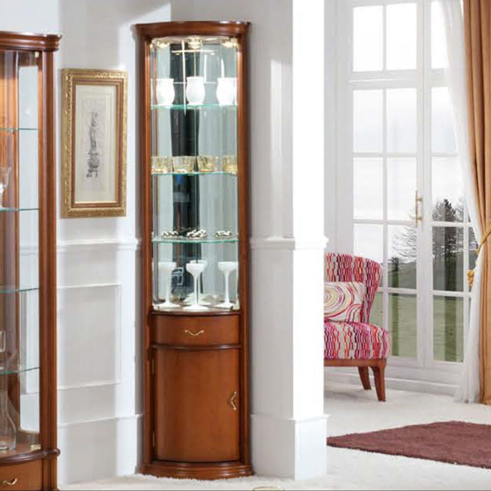 Угловая витрина 928 Nogal-5 Classic Левая