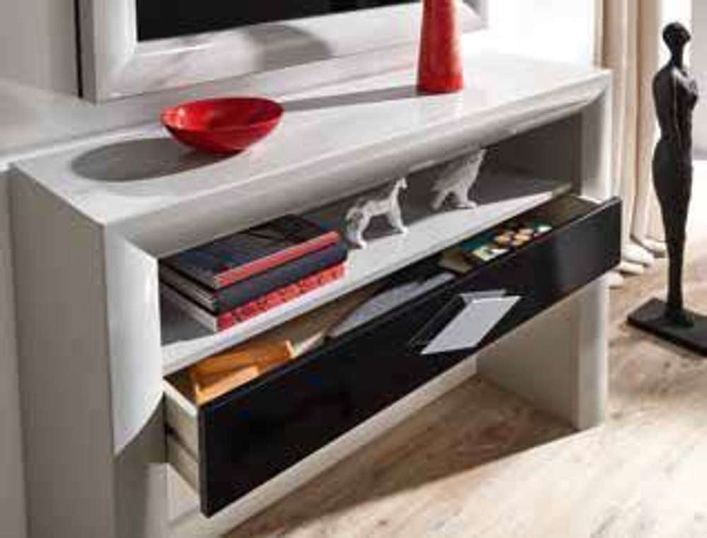 Консоль Cloe 2039 Piedra mate/Plata-10/Negro Disemobel