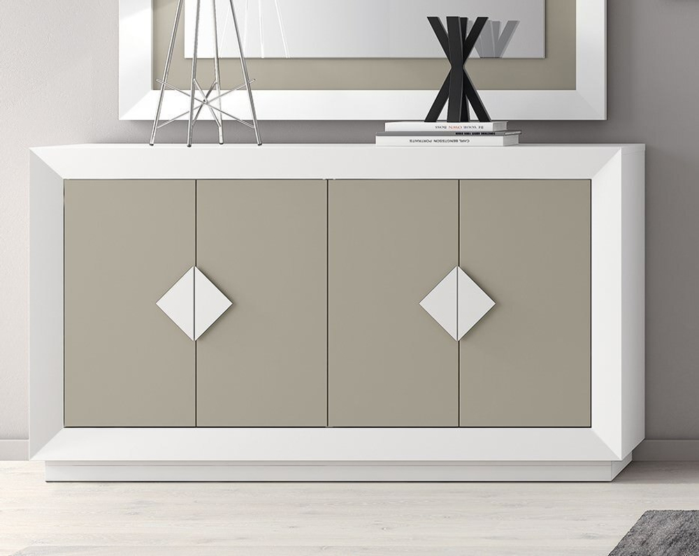 Буфет Cloe 2024 Blanco/Moka Disemobel