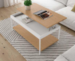 Журнальный стол с подъемной столешницей Kendra 4032 Nordico/Blanco Disemobel