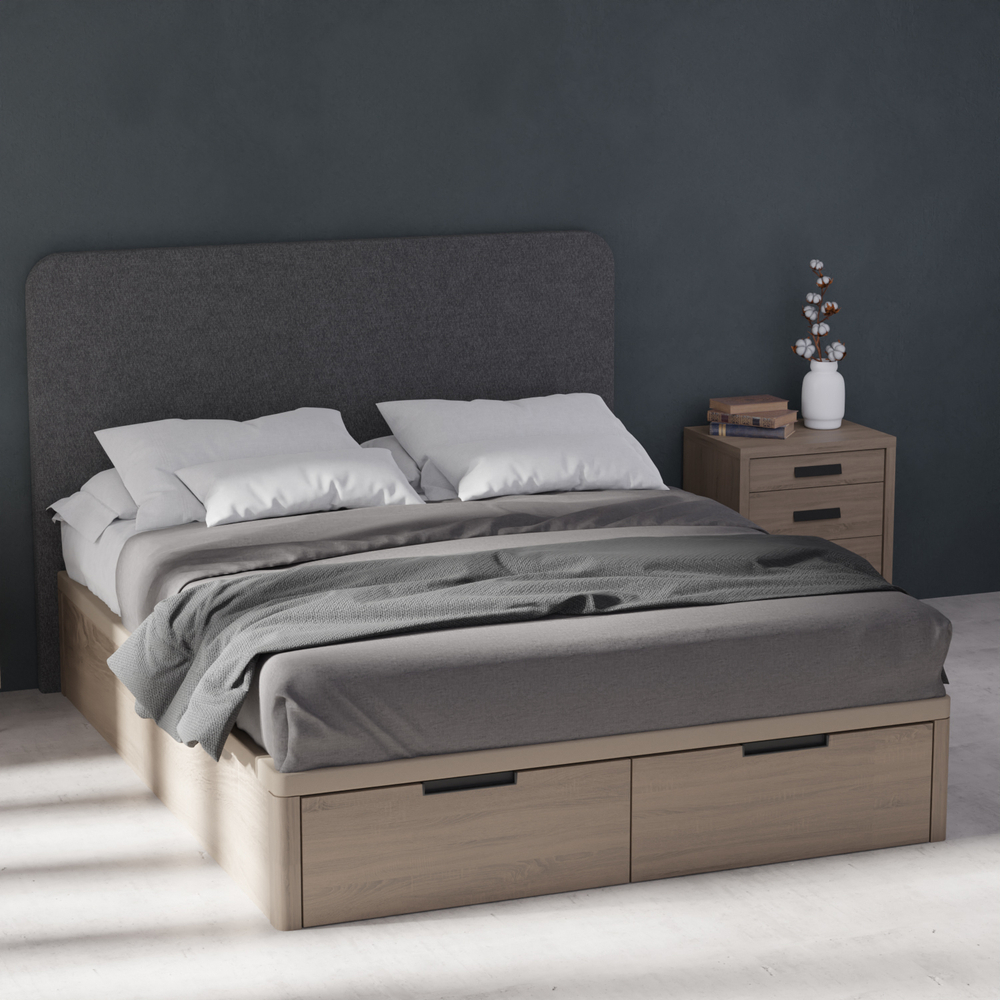 Кровать Drawer/Dreams 160*200 Roble Contorno/Monolith 97 Serie 3 - Koala Beds