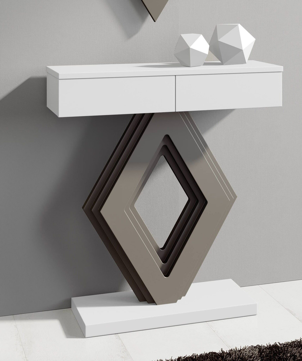 Консоль Nora 676 Blanco/Platino Disemobel