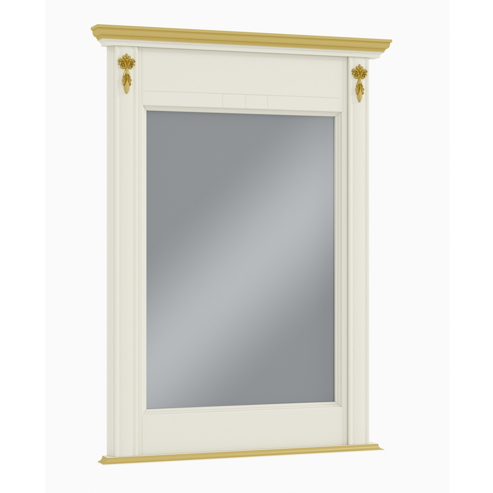 Зеркало M1305 Слоновая кость с золотом Атриум