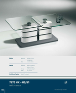 Журнальный стол со стеклянной столешницей Hasse