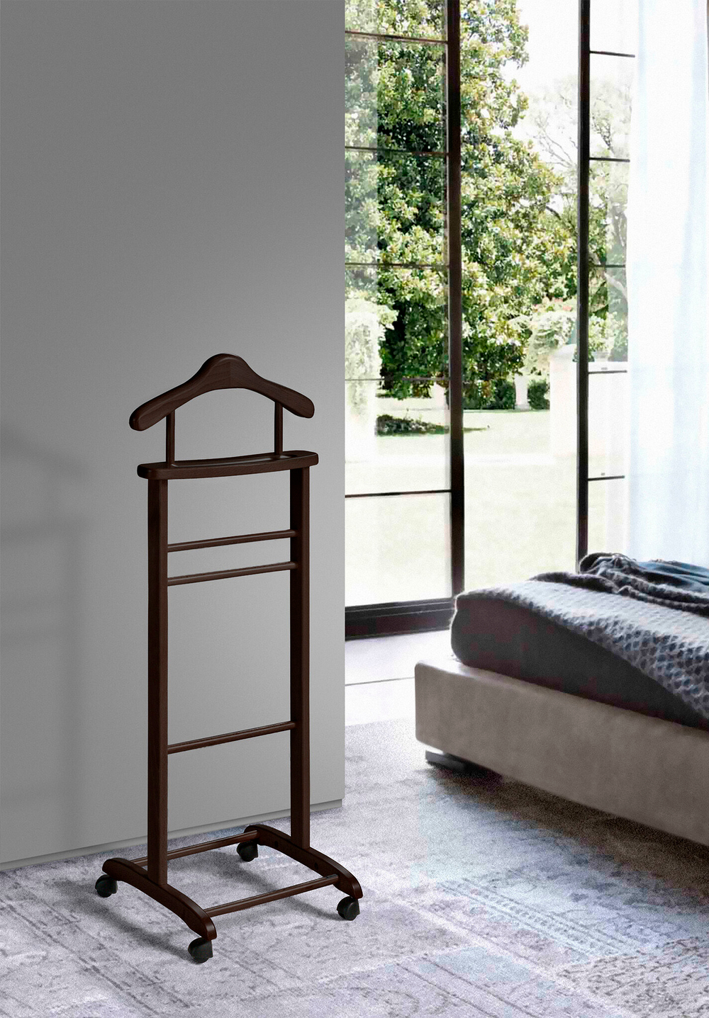 Вешалка костюмная напольная 350 Wenge Herdasa