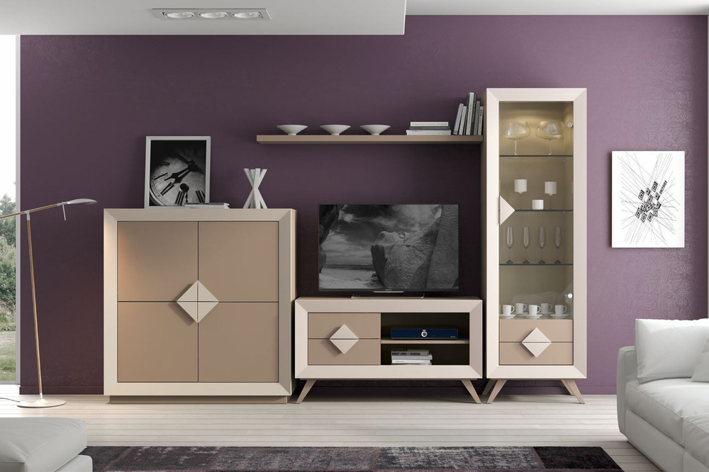 Витрина Cloe 2026-D Disemobel Grafito/Gris