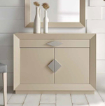 Узкая тумба Cloe 2002 Capuccino/Plata-10 Disemobel