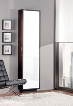 Обувница-вешалка с зеркалом 226 Wengue-1 Disemobel