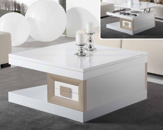 Журнальный стол Cloe 2034 Disemobel Moka/Blanco mate
