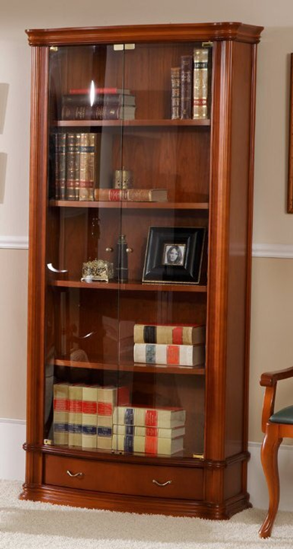 Книжный шкаф 942 Nogal-5 Disemobel