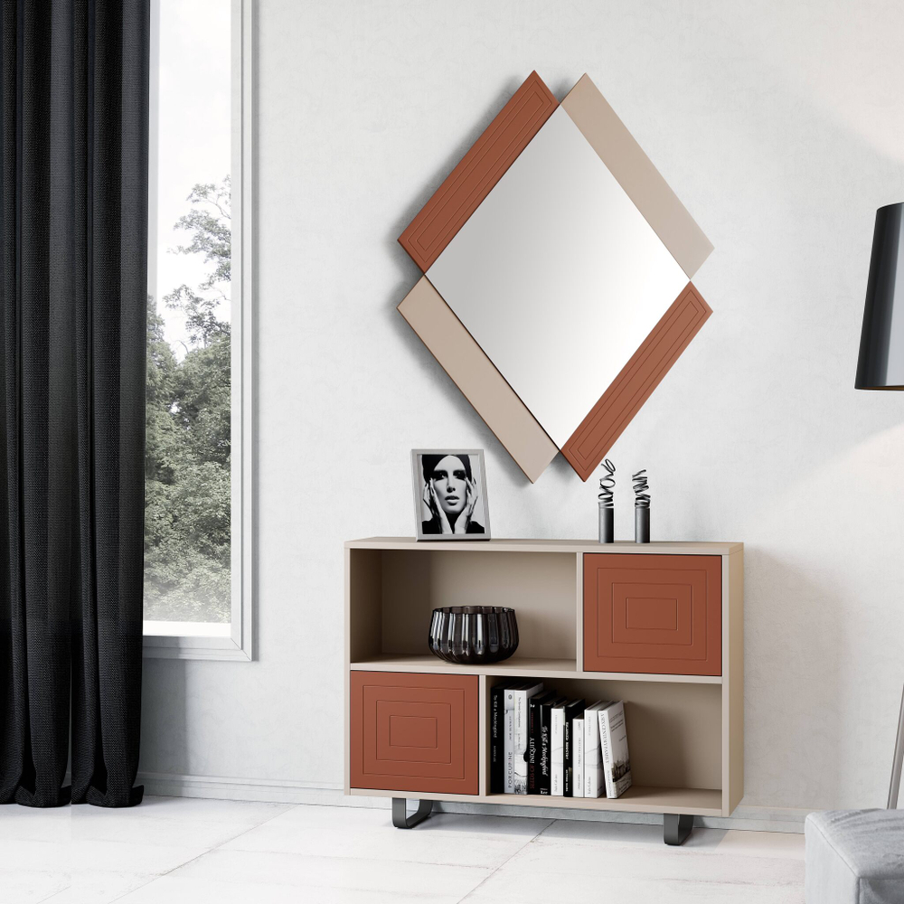 Зеркало Nora 3005.2 Almendra/Teja Disemobel