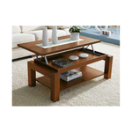 Журнальный стол прямоугольный 105 Nogal-5/Blanco Disemobel