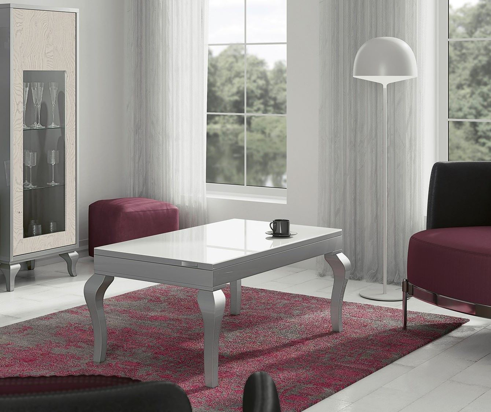 Журнальный стол Nora 2092 Plata/Blanco Disemobel