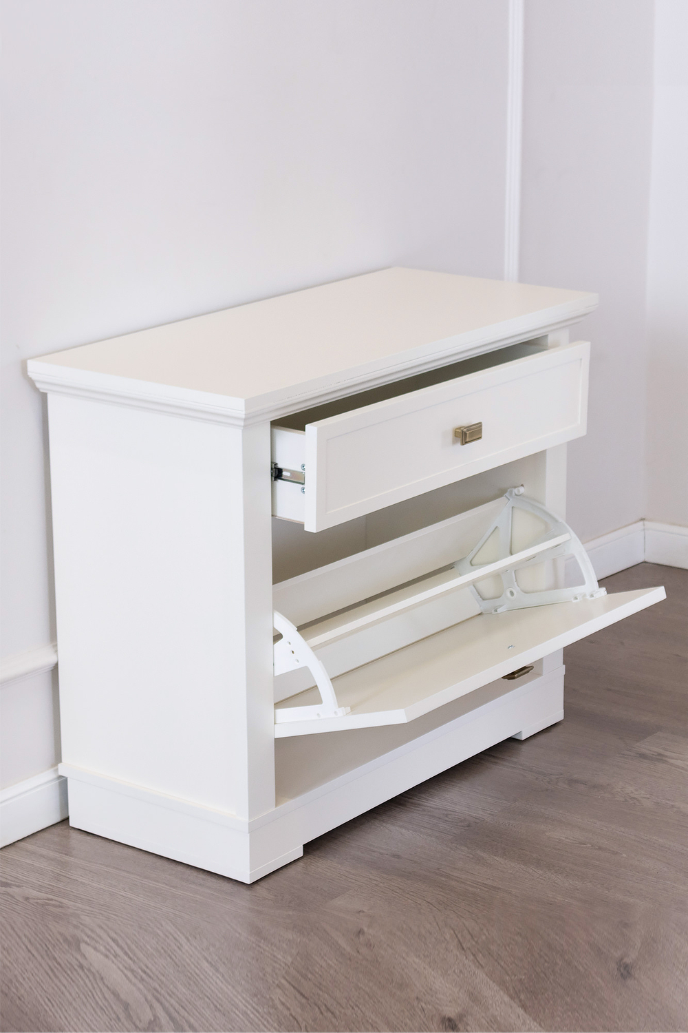 Обувница М2050 Слоновая кость Валенсия