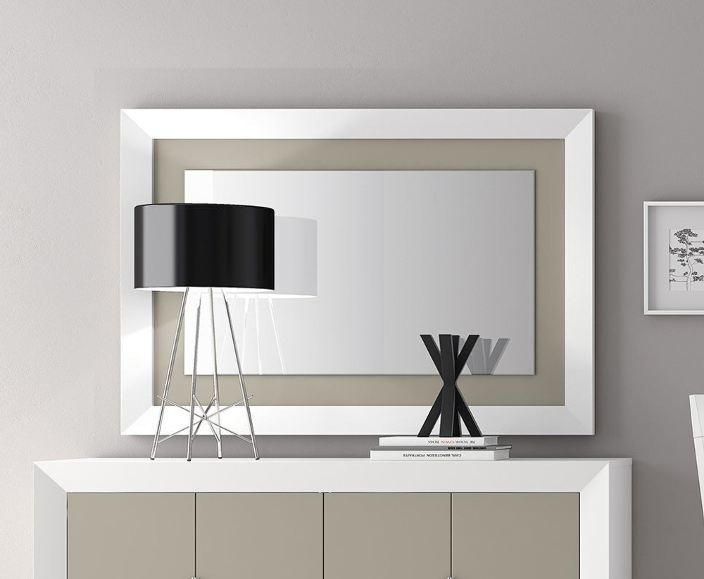 Зеркало Cloe 2028 Blanco/Moka Disemobel