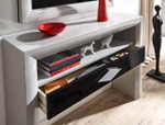 Консоль Cloe 2039 Piedra mate/Plata-10/Negro Disemobel