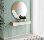 Зеркало в раме Kendra 4023 Roble Nature/Blanco Mate Disemobel