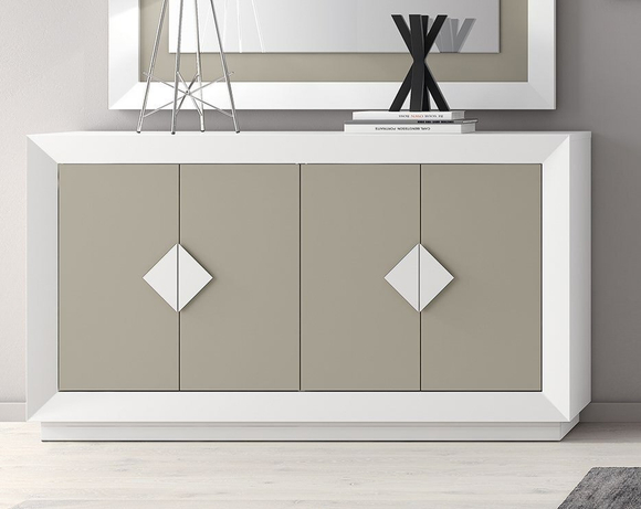 Буфет Cloe 2024 Blanco/Moka Disemobel