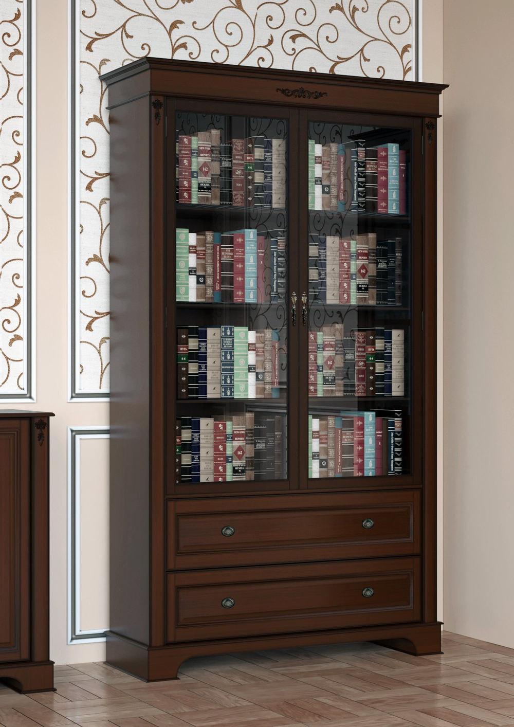 Книжный шкаф M1307.01 Орех Атриум