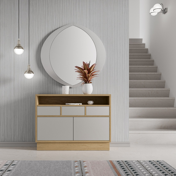 Тумба Kendra 4011 Roble Nature/Perla Disemobel