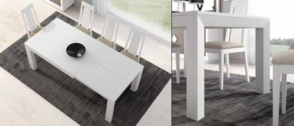 Обеденный стол Nora 2023 Blanco mate Disemobel