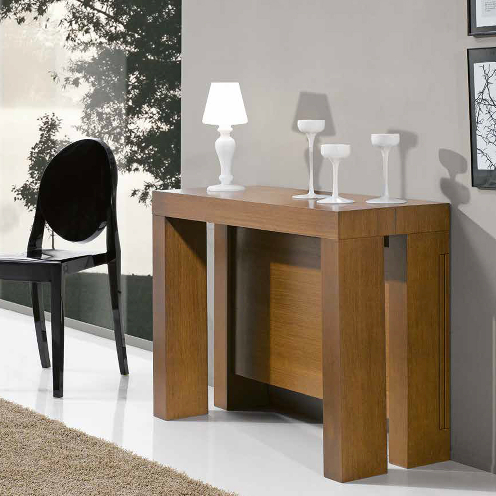 Консоль трансформер 140x90 369 Nogal-10 Disemobel