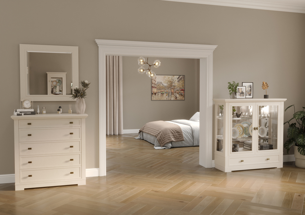 Витрина средняя 2007 Слоновая кость Валенсия