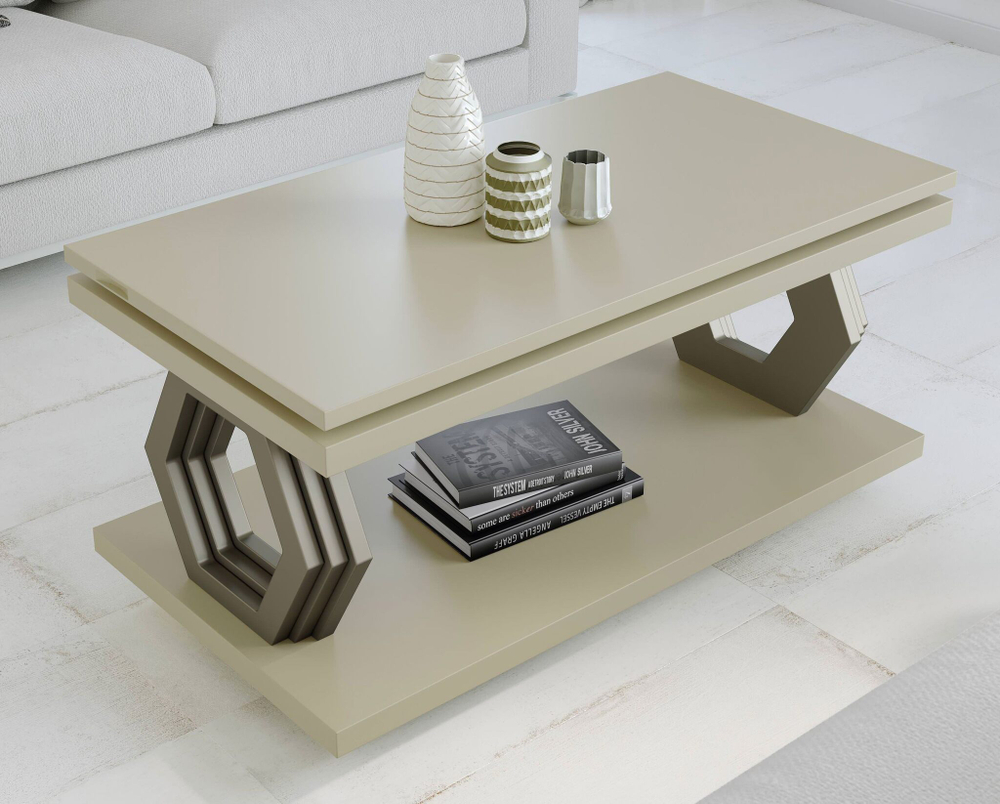 Журнальный стол Nora 2058 Capuccino/Platino Disemobel